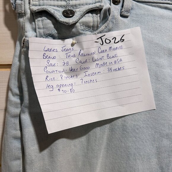 True Religion	Cora Midrise Women's Jeans size 28 - Picture 4 of 5